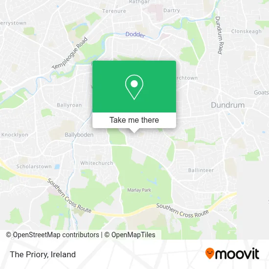 The Priory map