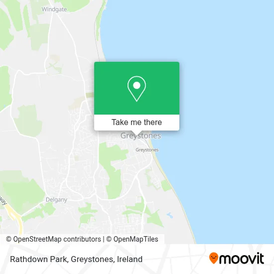Rathdown Park, Greystones map
