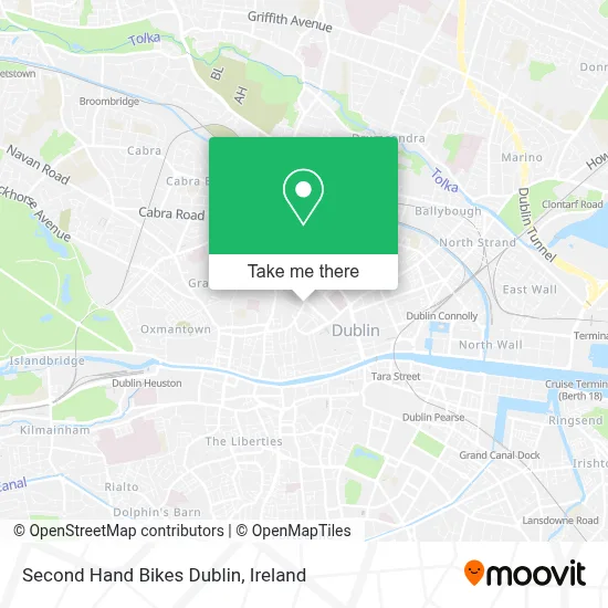 Second Hand Bikes Dublin map