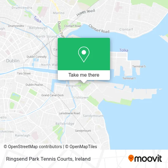 Ringsend Park Tennis Courts map