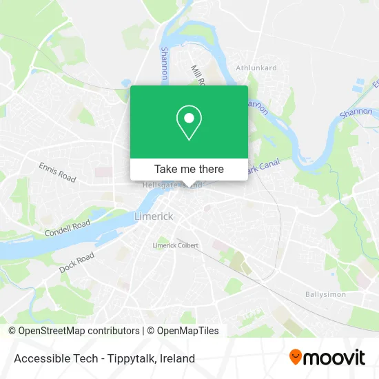 Accessible Tech - Tippytalk map