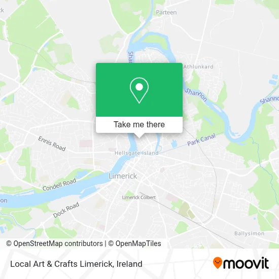 Local Art & Crafts Limerick map