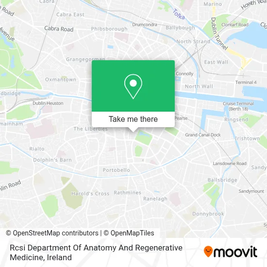 Rcsi Department Of Anatomy And Regenerative Medicine map