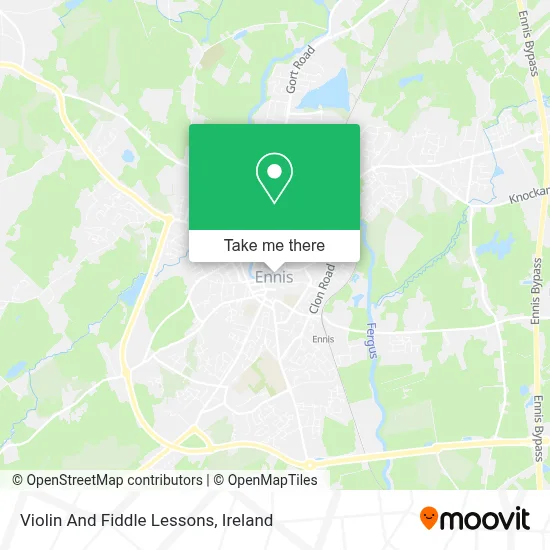 Violin And Fiddle Lessons map