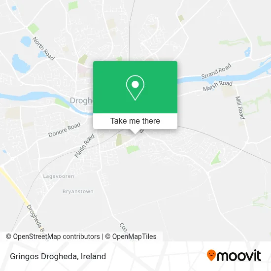 Gringos Drogheda map