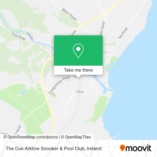 The Cue Arklow Snooker & Pool Club map