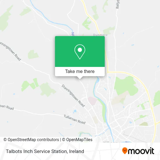 Talbots Inch Service Station map