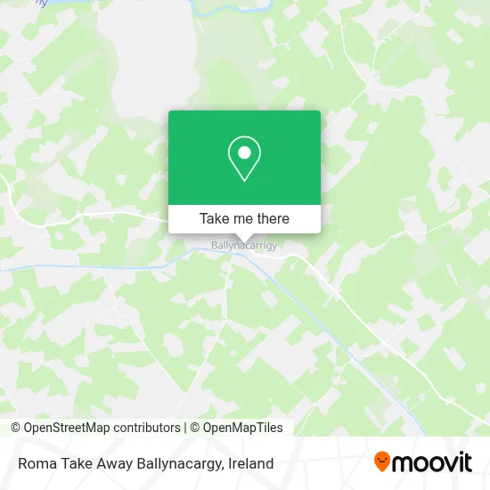 Roma Take Away Ballynacargy map