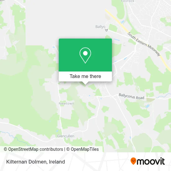 Kilternan Dolmen map