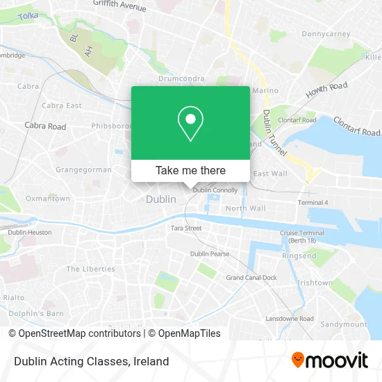 Dublin Acting Classes map
