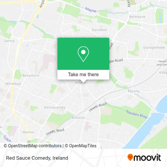 Red Sauce Comedy map