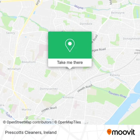 Prescotts Cleaners map