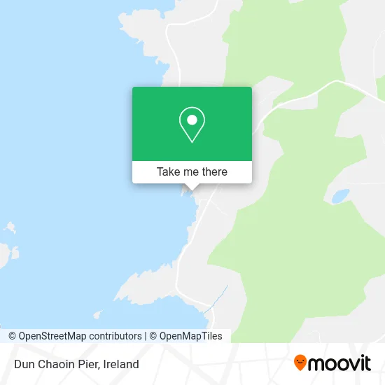 Dun Chaoin Pier map