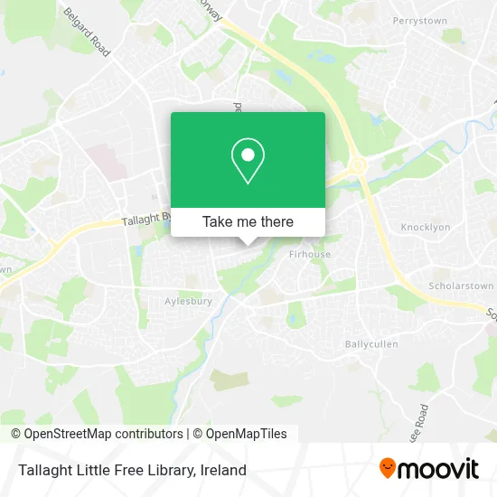 Tallaght Little Free Library map