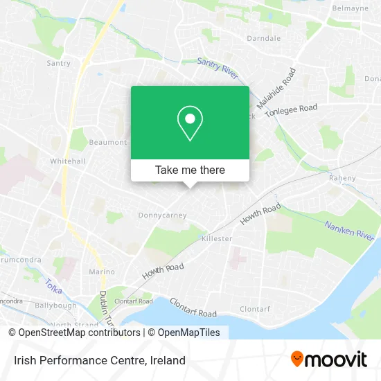 Irish Performance Centre map