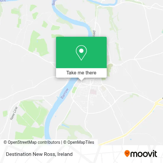 Destination New Ross map