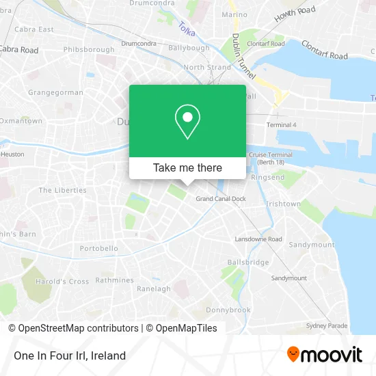 One In Four Irl map