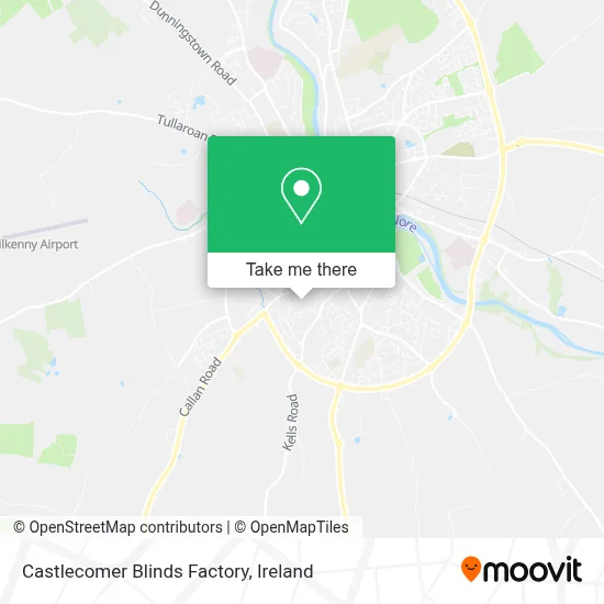 Castlecomer Blinds Factory map