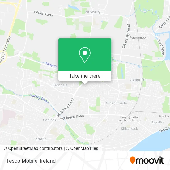 Tesco Mobile map