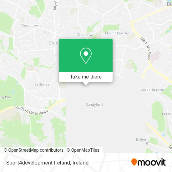 Sport4development Ireland map