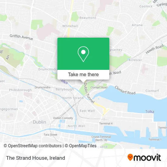 The Strand House map