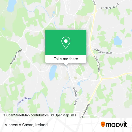 Vincent's Cavan map