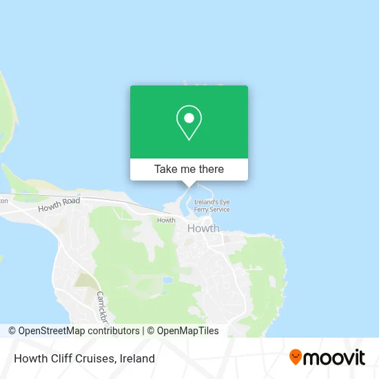 Howth Cliff Cruises map