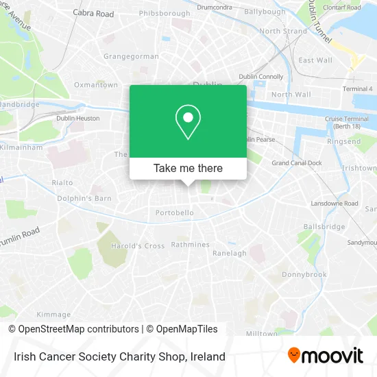 Irish Cancer Society Charity Shop map