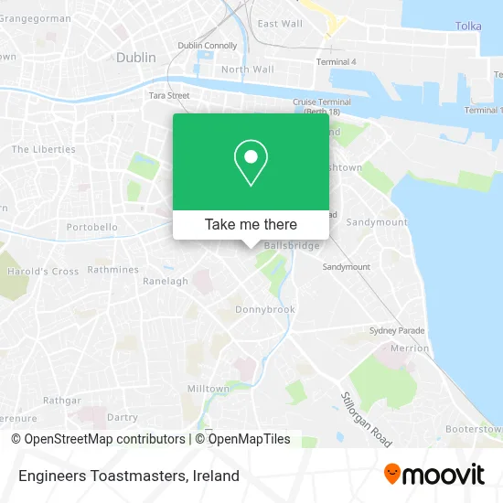 Engineers Toastmasters map