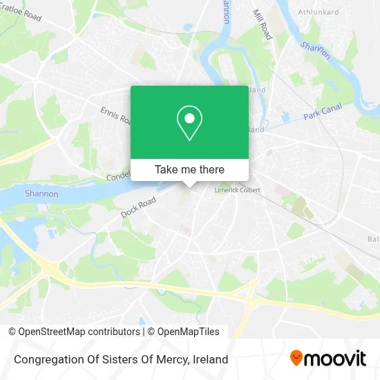 Congregation Of Sisters Of Mercy map