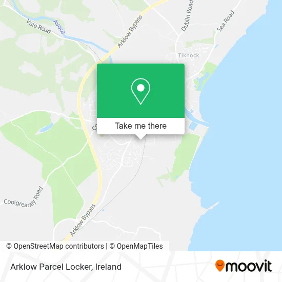 Arklow Parcel Locker map