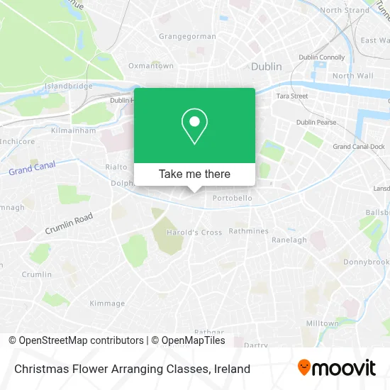 Christmas Flower Arranging Classes map