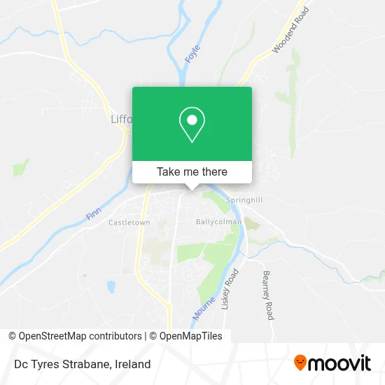 Dc Tyres Strabane map
