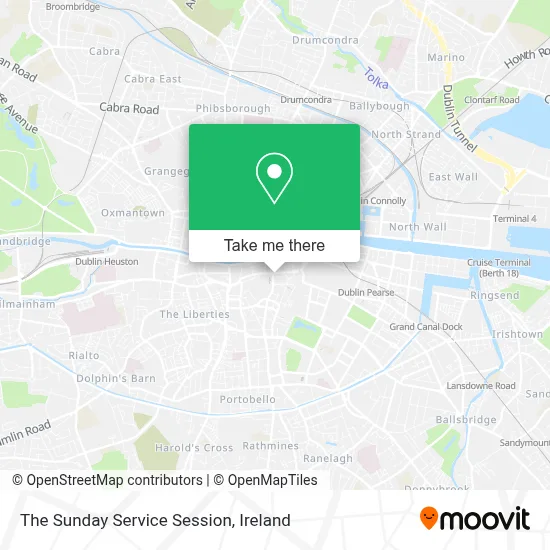 The Sunday Service Session map