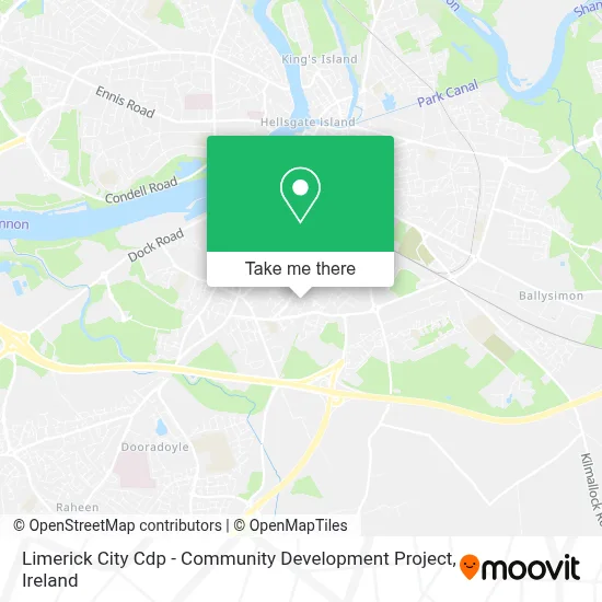 Limerick City Cdp - Community Development Project map
