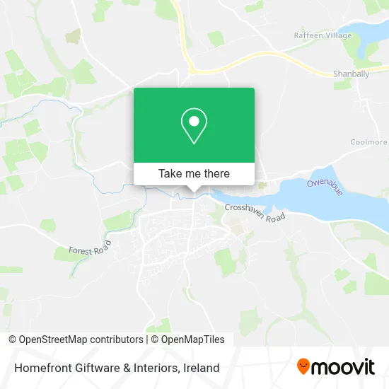 Homefront Giftware & Interiors map