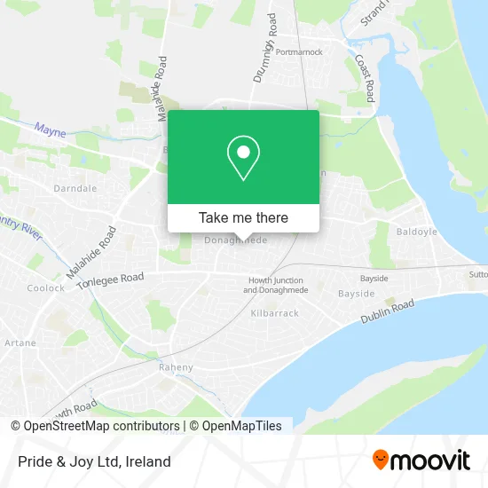 Pride & Joy Ltd map