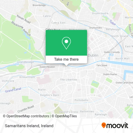 Samaritans Ireland map