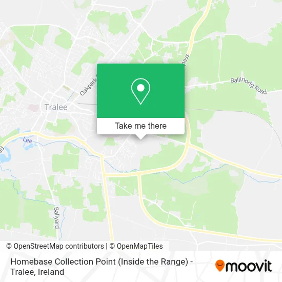 Homebase Collection Point (Inside the Range) - Tralee map