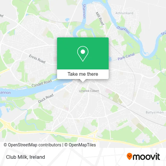 Club Milk map