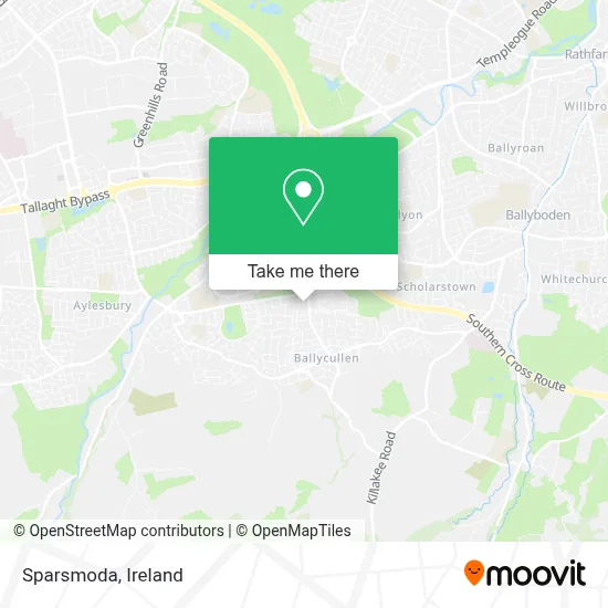 Sparsmoda map