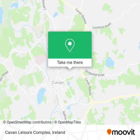 Cavan Leisure Complex map