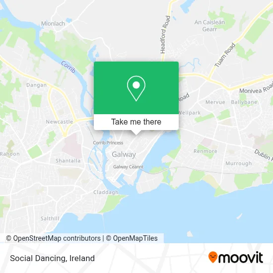 Social Dancing map