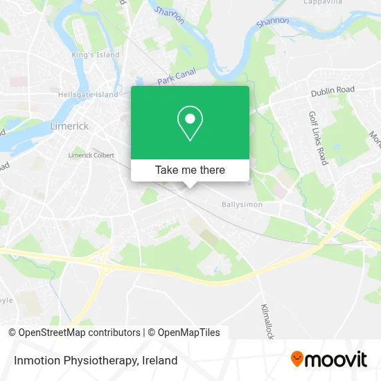 Inmotion Physiotherapy map