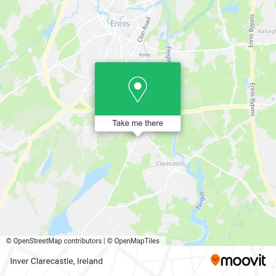 Inver Clarecastle map