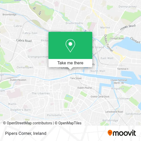 Pipers Corner map