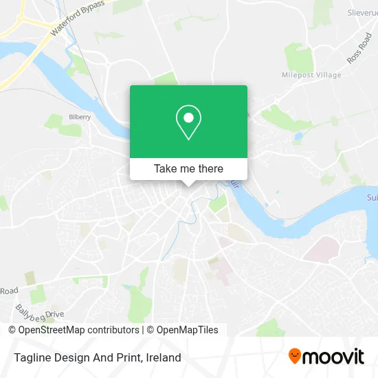 Tagline Design And Print map
