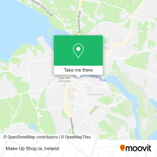 Make Up Shop.Ie map