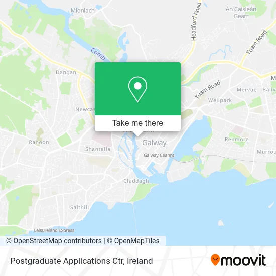 Postgraduate Applications Ctr map