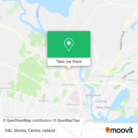 G&L Stores, Centra map
